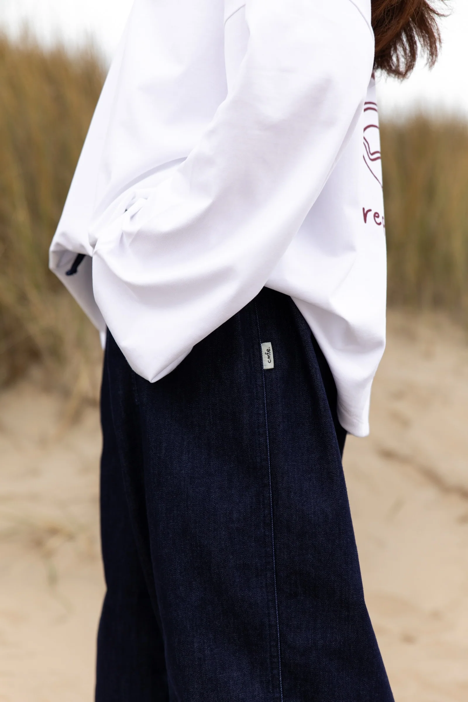 barrel-leg jeans - dark blue - Image 3