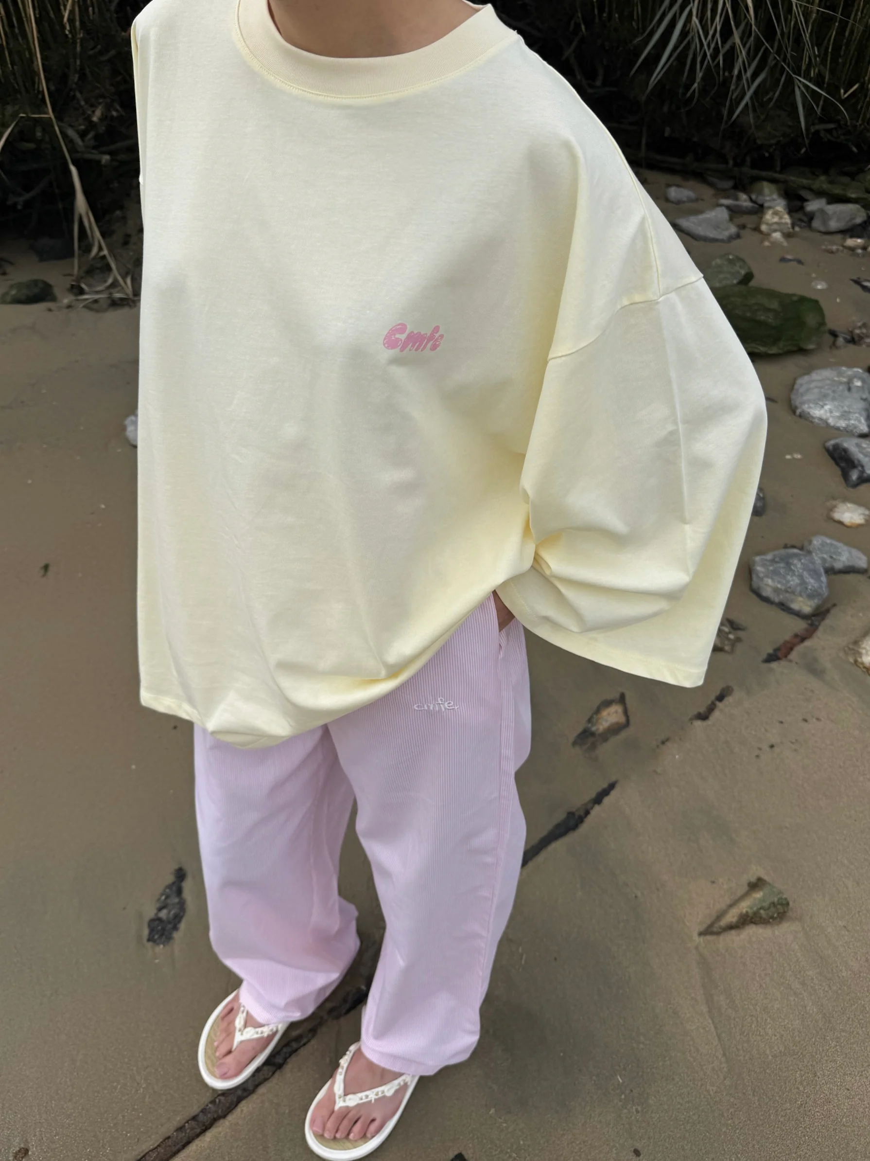 cmfe. coffeehouse oversized t-shirt - butter yellow - Image 4
