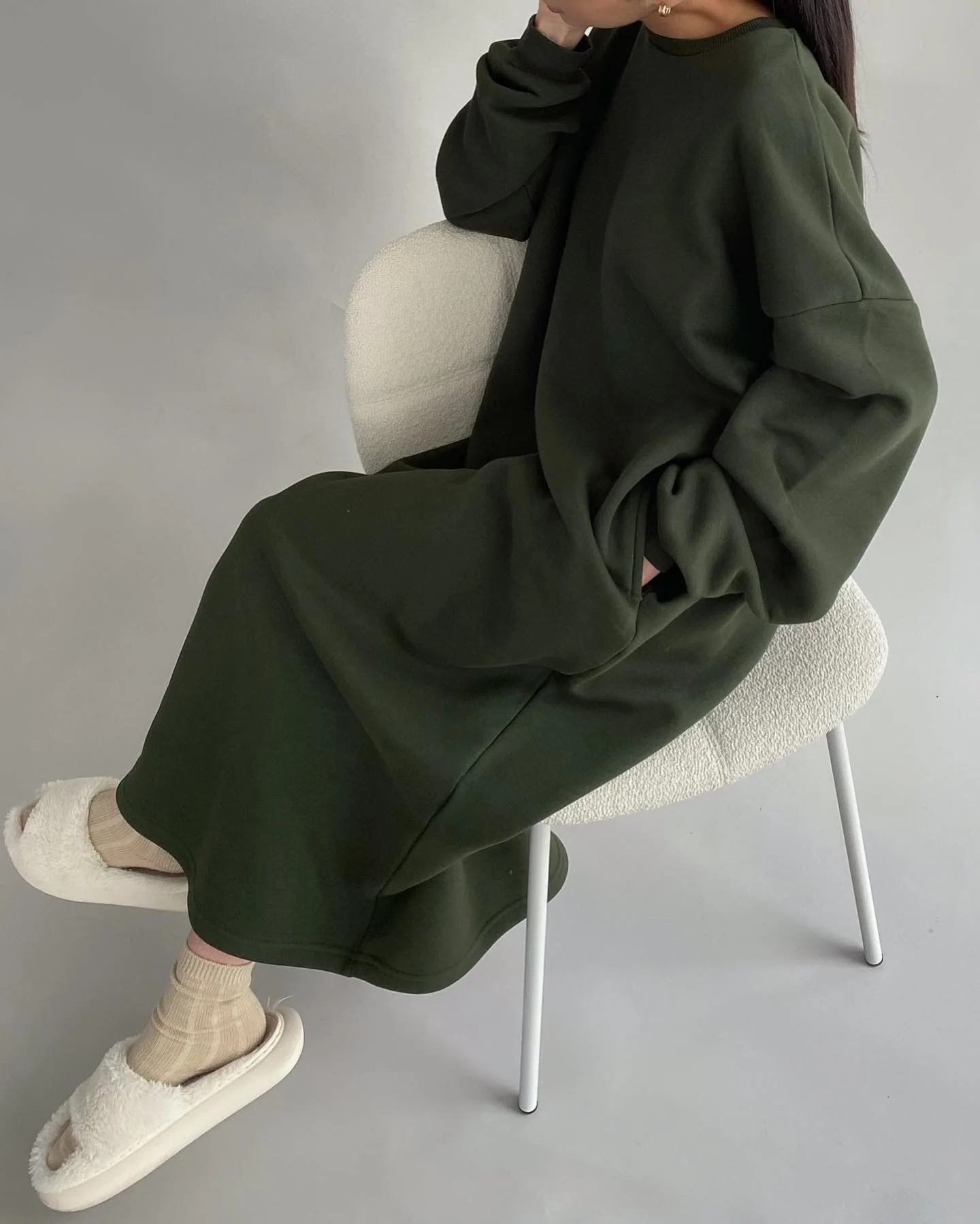 cmfe. jumper dress - khaki - Image 3