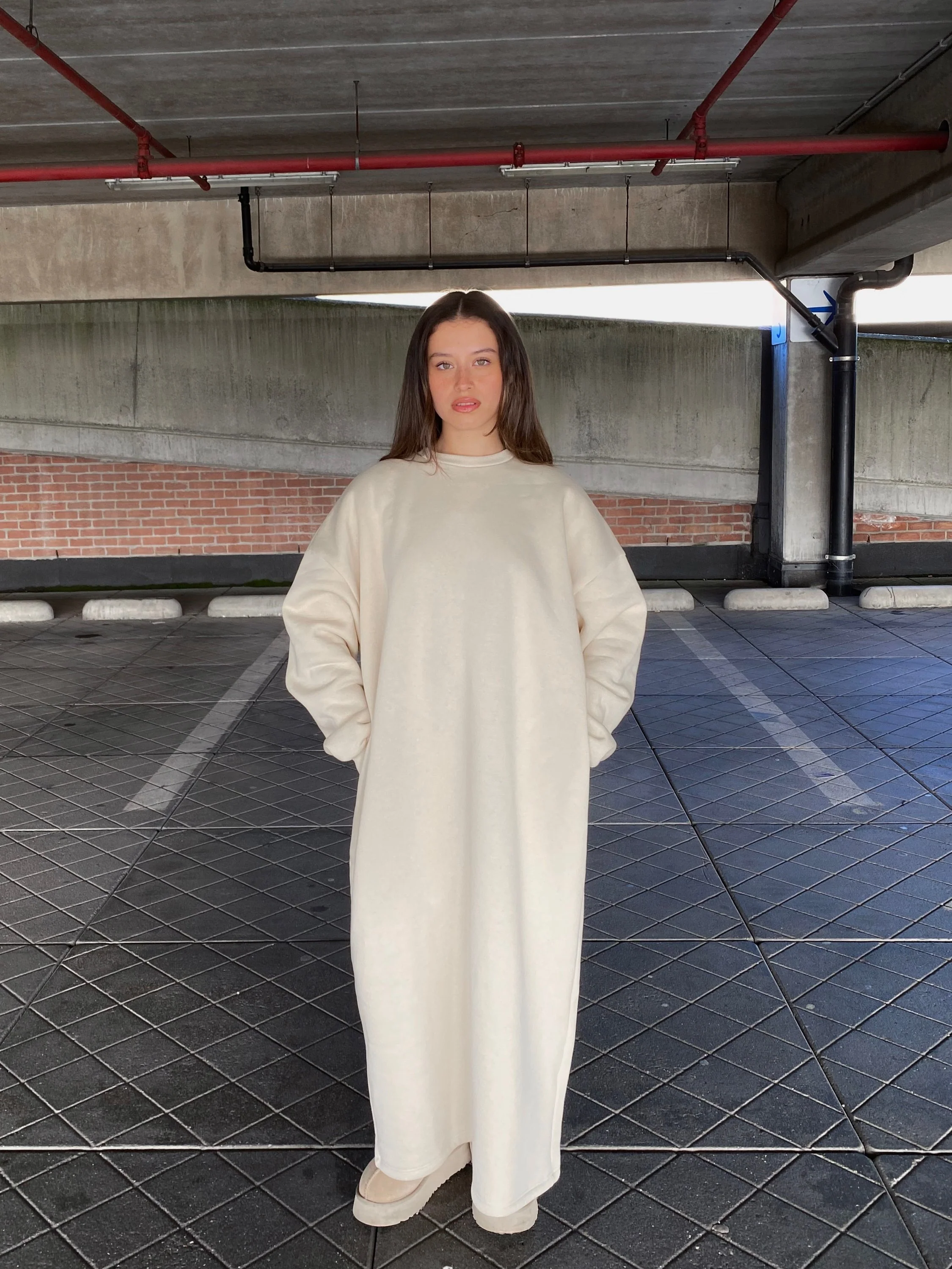 cmfe. jumper dress - oatmeal - Image 3