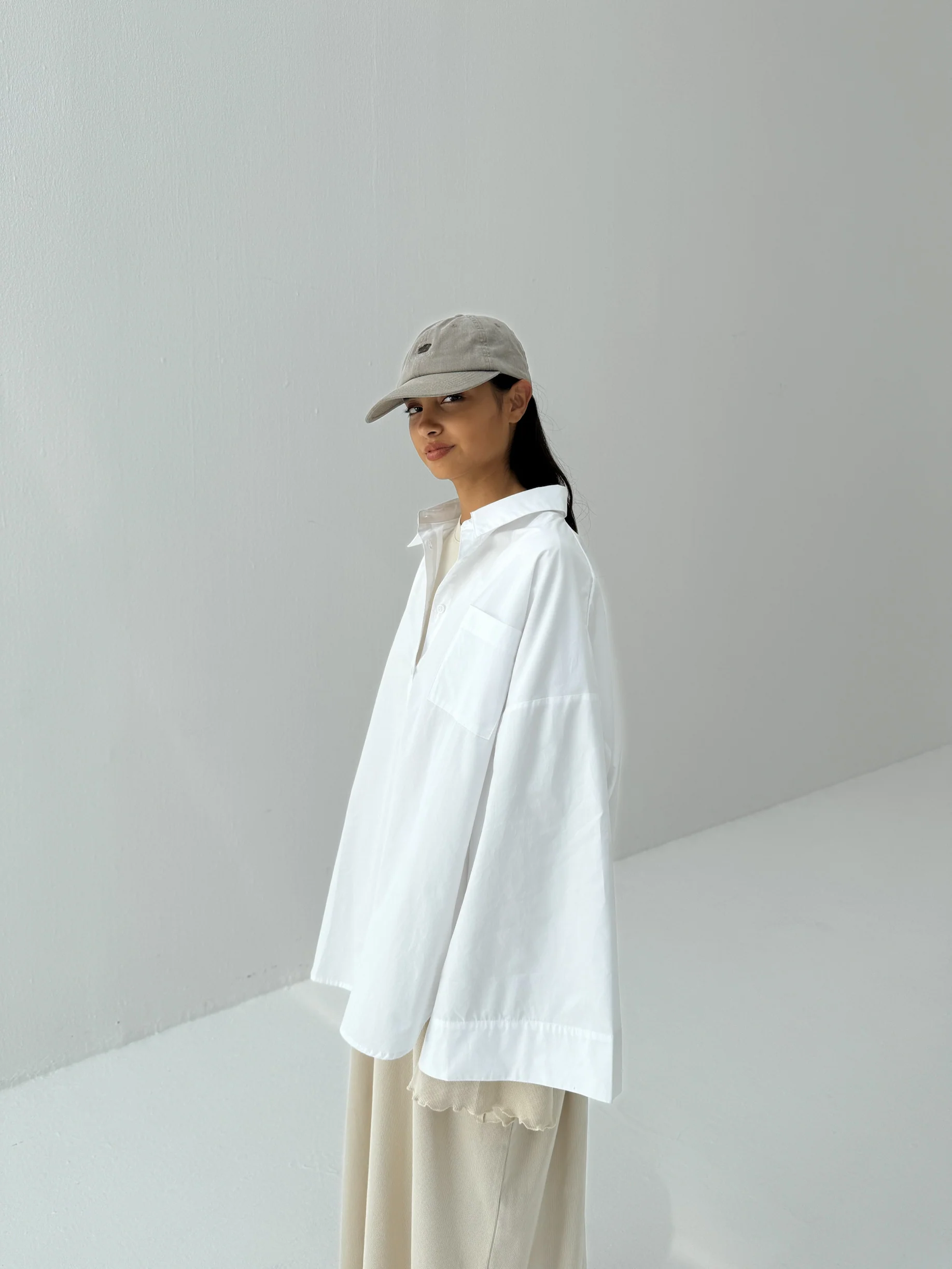 cmfe. poplin shirt - white - Image 3