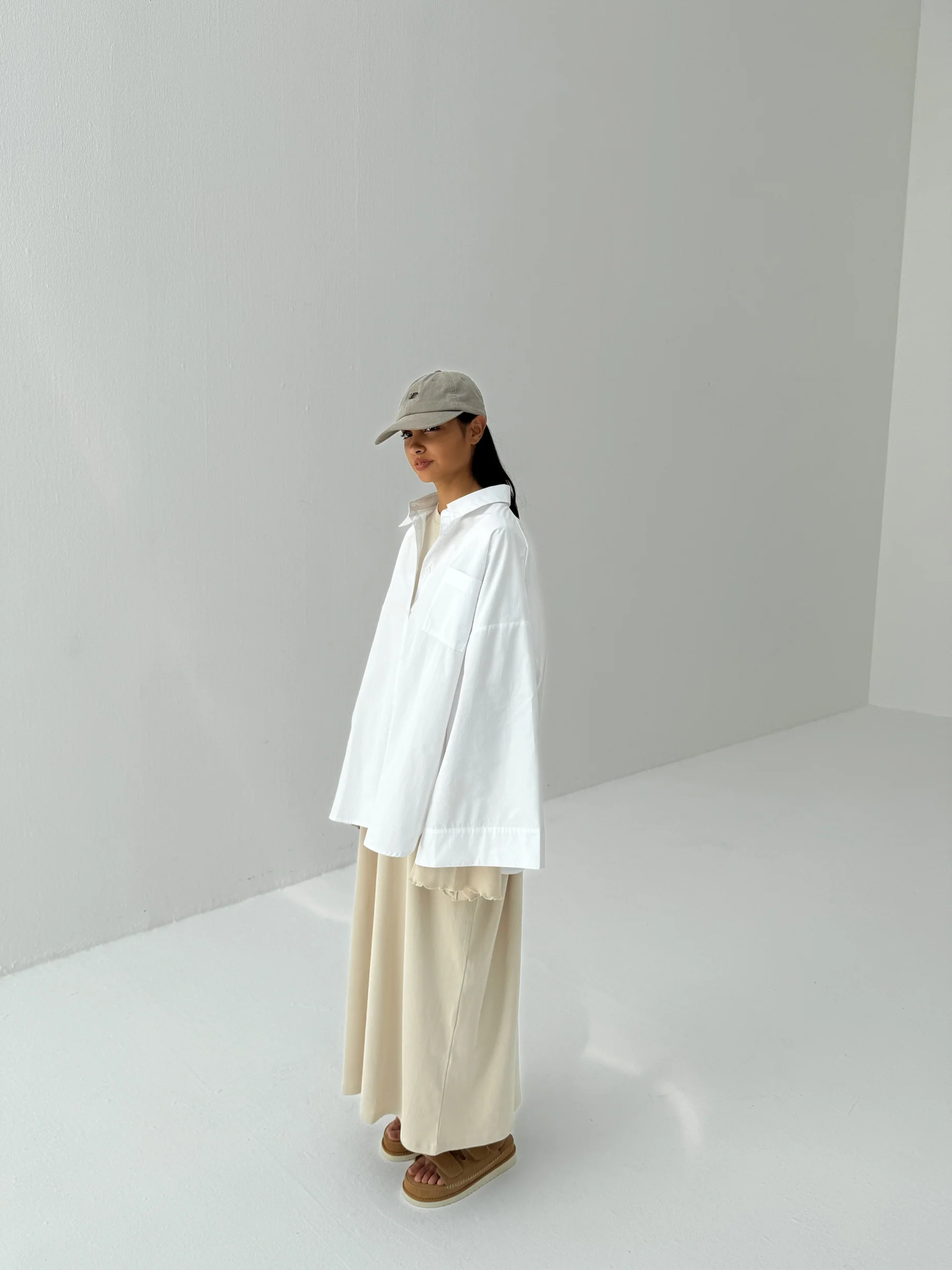 cmfe. poplin shirt - white - Image 4