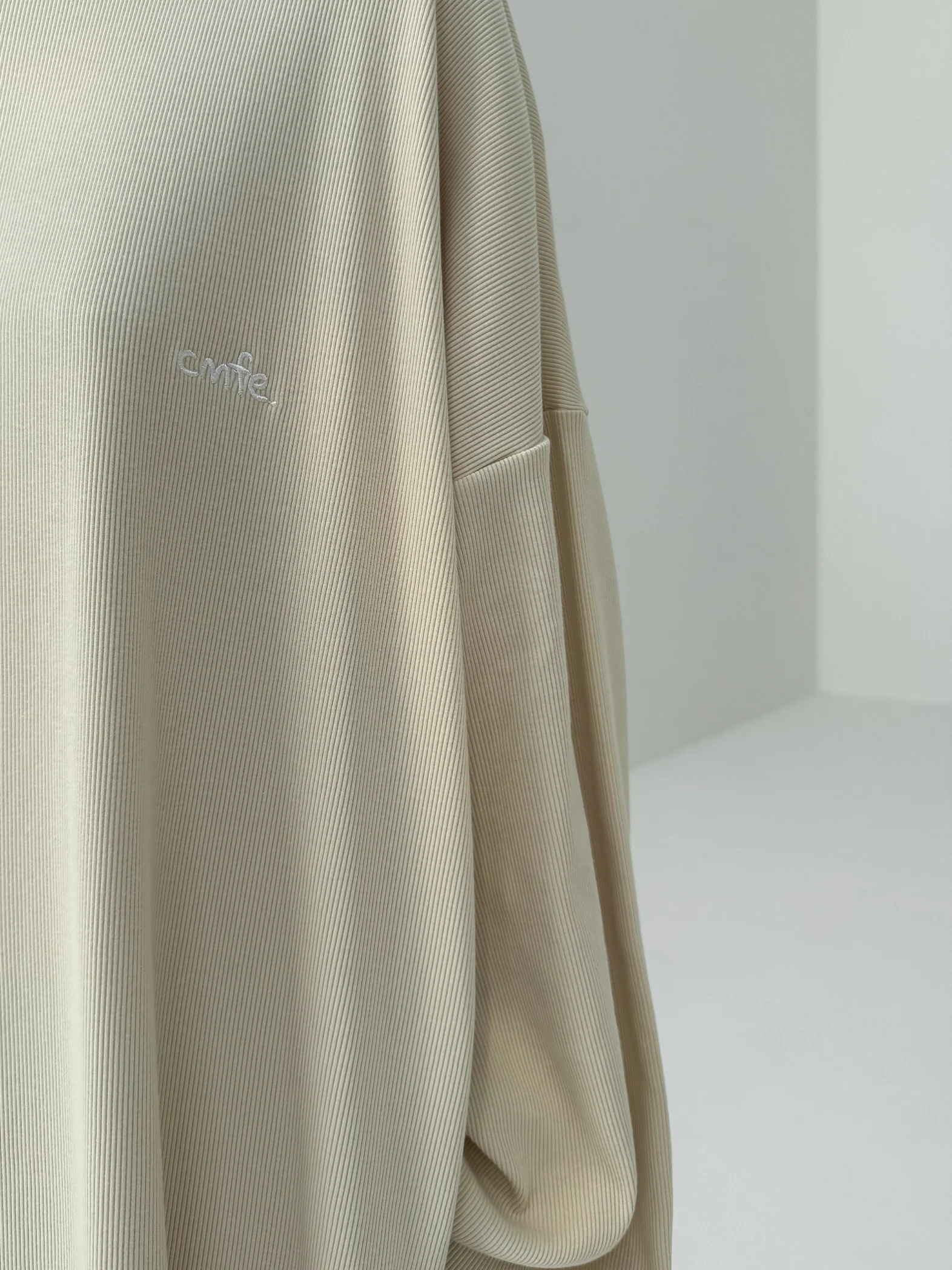 cmfe. ribbed dress - cream - Image 3
