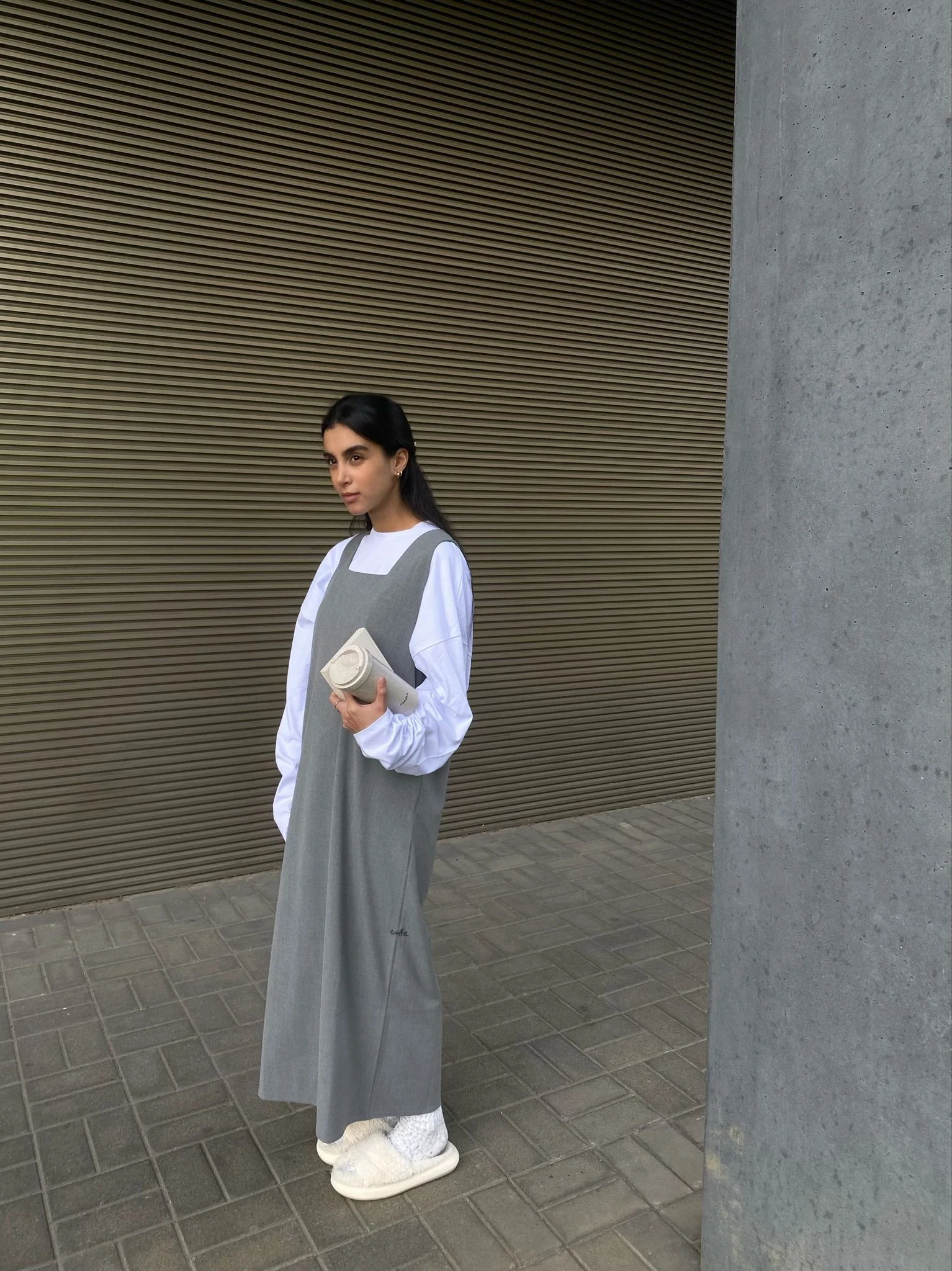 cmfe. sleeveless dress - grey - Image 3
