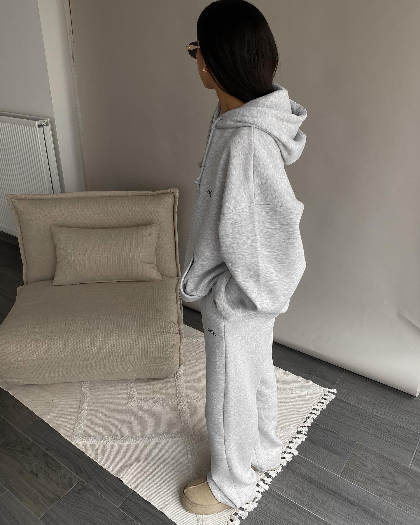 cmfe. straight leg joggers - light grey - Image 3