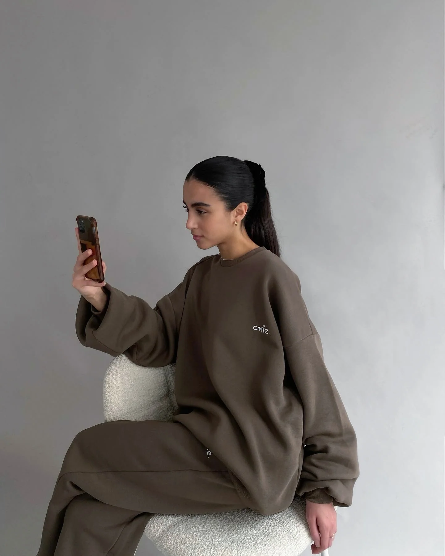 cmfe. sweatshirt - major brown - Image 4