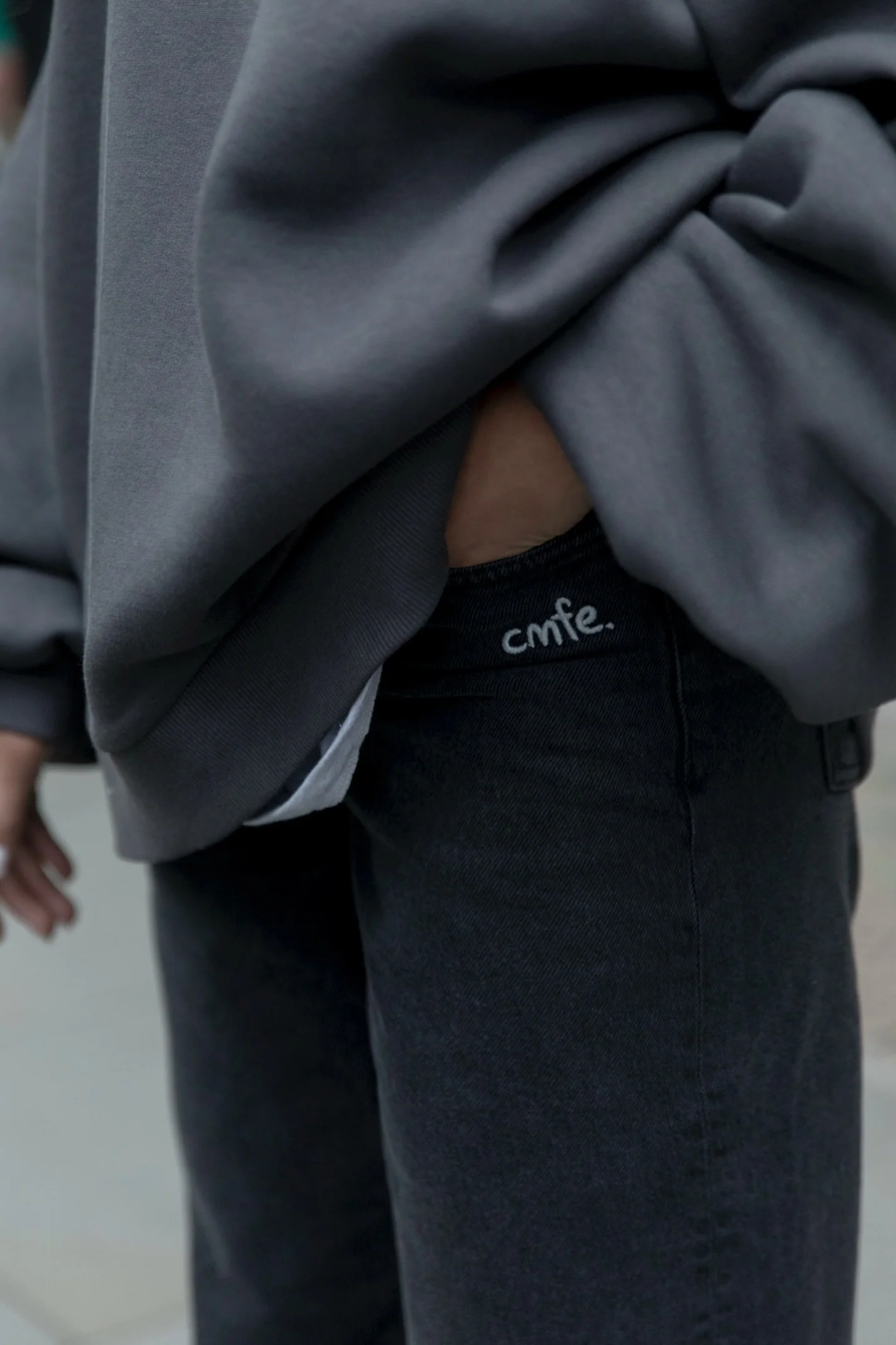 cmfe. wide jeans - dark grey - Image 3
