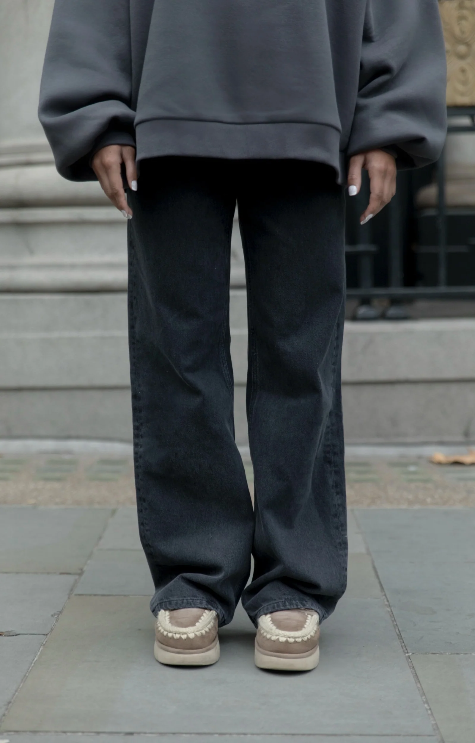 cmfe. wide jeans - dark grey - Image 4