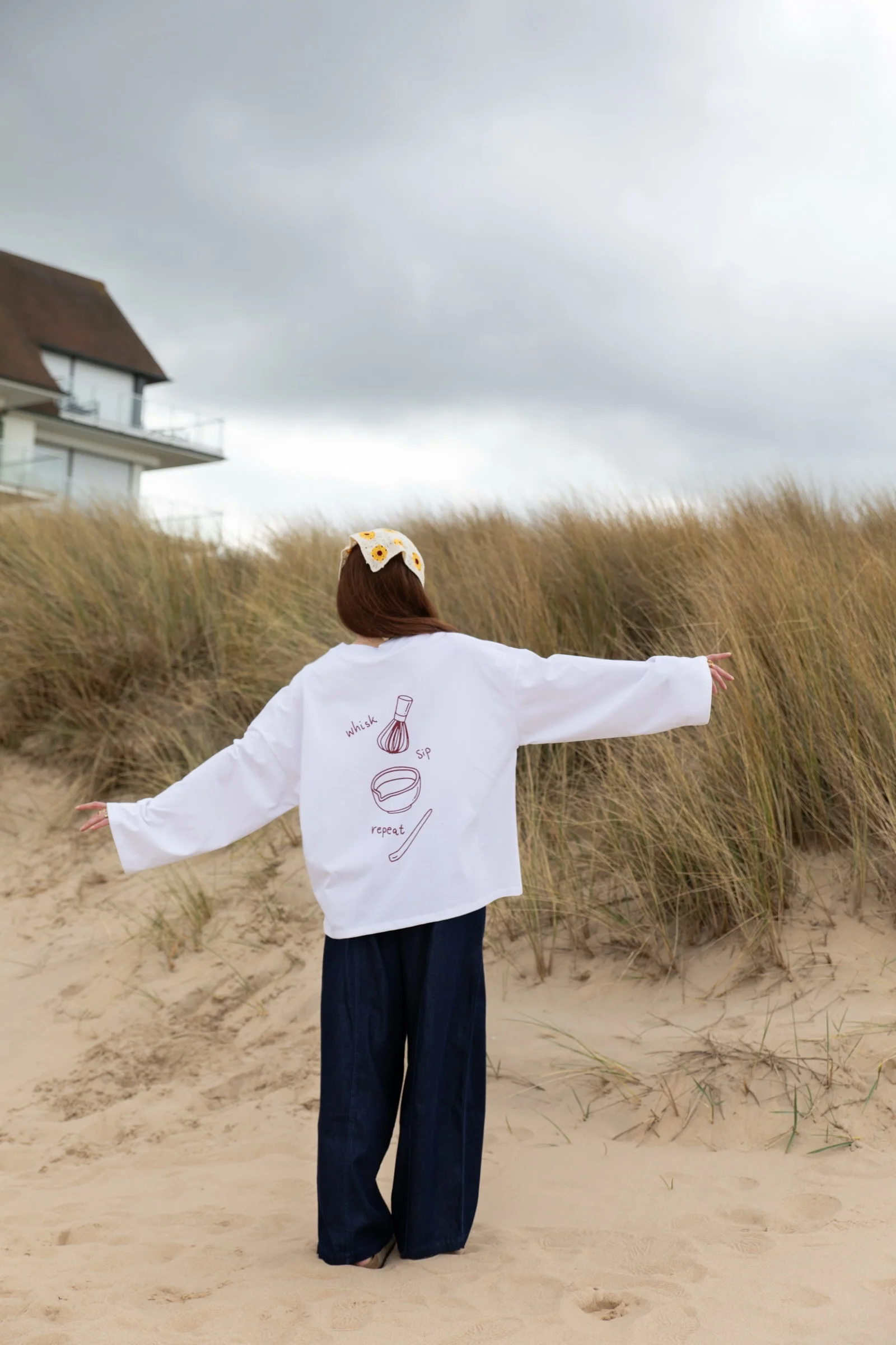 matcha long sleeve t-shirt - white - Image 3