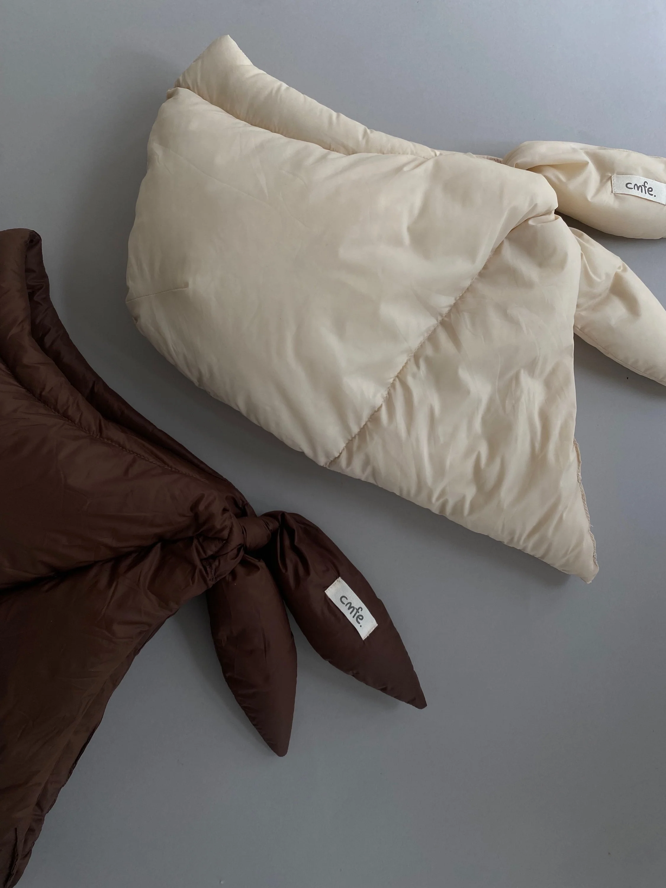 puffer babushka - beige - Image 3