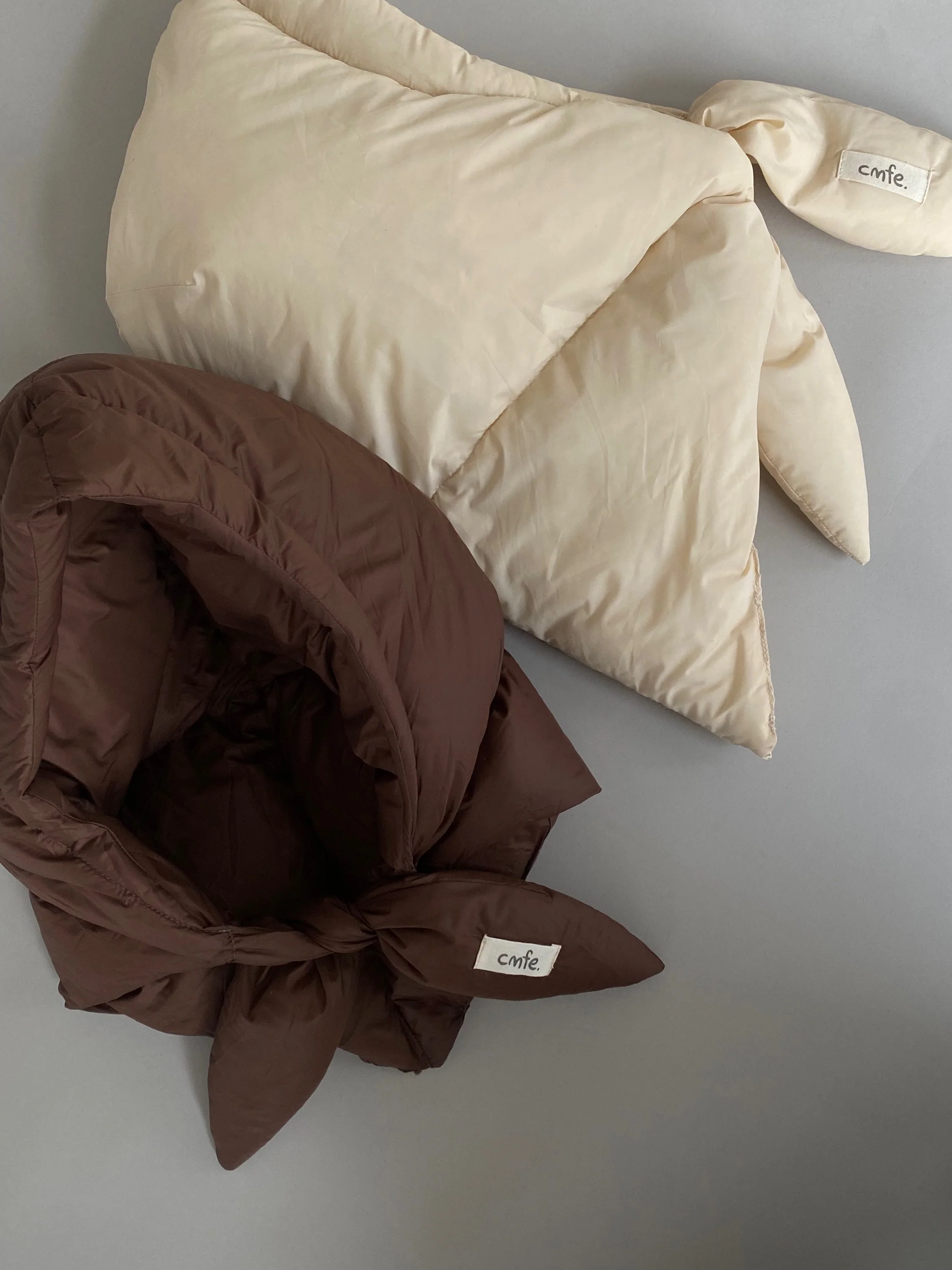 puffer babushka - brown - Image 4